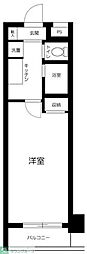 スカイコート銀座東2 1Kの間取図画像