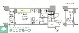 メゾンカルム日本橋馬喰町 ワンルームの間取図画像