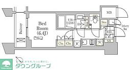メゾンカルム日本橋馬喰町 1Kの間取図画像