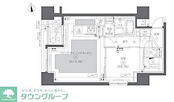 ZOOM秋葉原SQUARE 1LDKの間取図画像