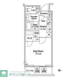 COMFORIA錦糸町 1Kの間取図画像