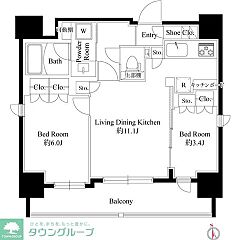 物件の間取り