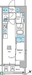 ルフォンリヴェント門前仲町 1LDKの間取図画像