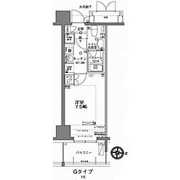 MFPRコート木場公園 1Kの間取図画像