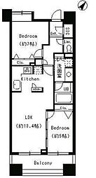 ParkCube日本橋水天宮 2LDKの間取図画像