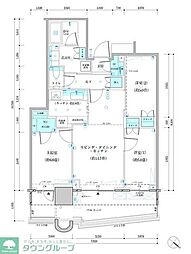 パークタワー勝どきミッド 3LDKの間取図画像