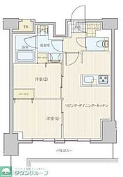 リビオメゾン南砂町 2LDKの間取図画像
