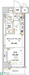 ガリシア亀戸水神 1DKの間取図画像
