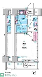 GENOVIA三ノ輪IIIskygarden 9階1Kの間取り