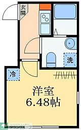 Castanea 102 1階1Kの間取り