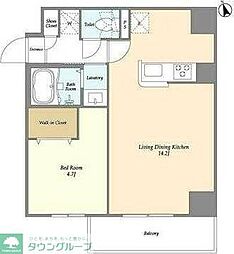 アルファコート綾瀬3 1LDKの間取図画像