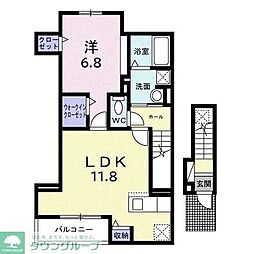 ルミエール ワイズ 1LDKの間取図画像