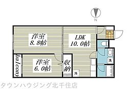 間取図画像 2LDK