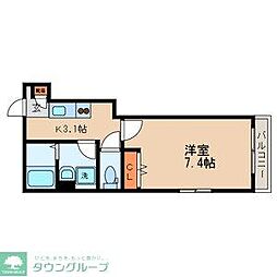 MaisonM&C 1Kの間取図画像