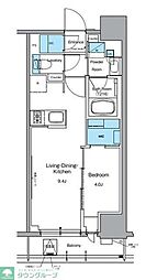ルフォンプログレ上野御徒町 1LDKの間取図画像