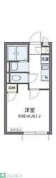伊興レジデンスB 1Kの間取図画像