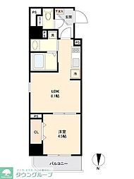 リテラス森下 1LDKの間取図画像