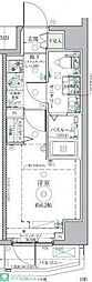 クレヴィスタ北綾瀬 1Kの間取図画像