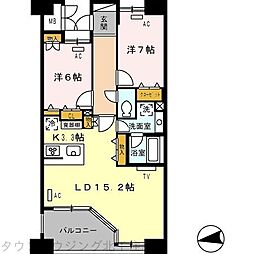 ロイヤルパークス西新井 2LDKの間取図画像
