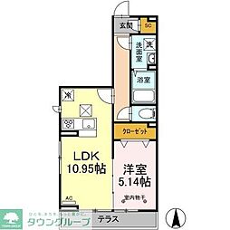 マウナケア 1LDKの間取図画像