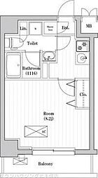 アーバンパーク綾瀬 1Kの間取図画像