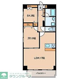 サンコーレジデンス 1SLDKの間取図画像