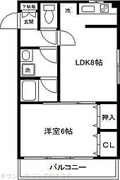 ワコーレ千住A棟 1LDKの間取図画像