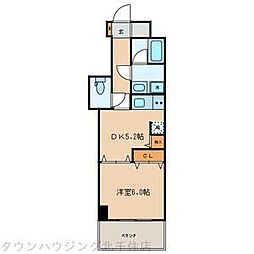 アーバンレックス西新井2 1DKの間取図画像