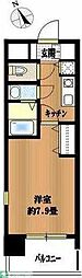 アーバイルプライムイースト 1Kの間取図画像