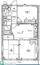 グレンモア西新井 3DKの間取図画像