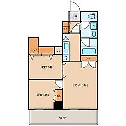 アーバンレックス西新井2 2LDKの間取図画像