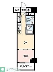 マイナビSTAYトワイライトヒルズ千住大橋駅前 1DKの間取図画像