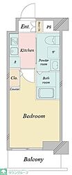 RJRリクロス高砂 1Kの間取図画像