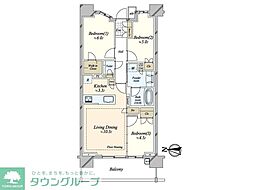 ブランズ北千住 3LDKの間取図画像
