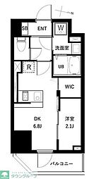 アーバンパーク扇大橋 1DKの間取図画像