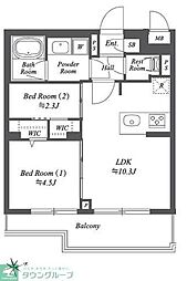 間取図画像 2LDK