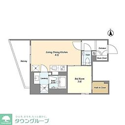 間取図画像 1LDK