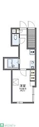 レオパレスマーガレット 1Kの間取図画像