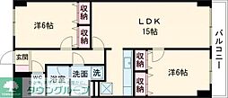 カーサ501 2LDKの間取図画像