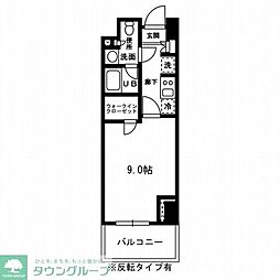 レジディア杉並方南町 1Kの間取図画像