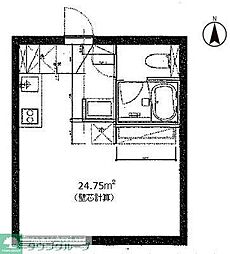 Orbit代沢 ワンルームの間取図画像