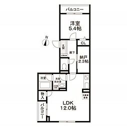 M-haus 1SLDKの間取図画像