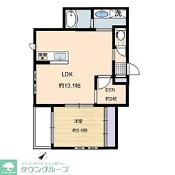狛江市東和泉1丁目アパート 1SLDKの間取図画像