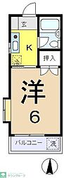 グリーン.ベル ワンルームの間取図画像