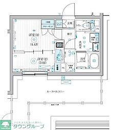 ブライズ二子新地 2Kの間取図画像