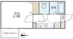 フェリーチェ祖師ヶ谷大蔵 1Kの間取図画像