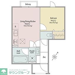 kukkula kuriya 1LDKの間取図画像