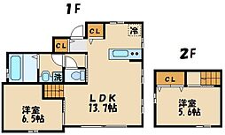 SupremeCrest 1LDKの間取図画像