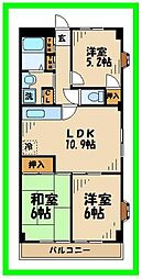 シクルード大蔵 3LDKの間取図画像