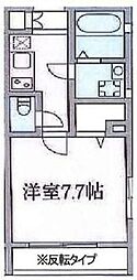 三井ルーデンス 1Kの間取図画像